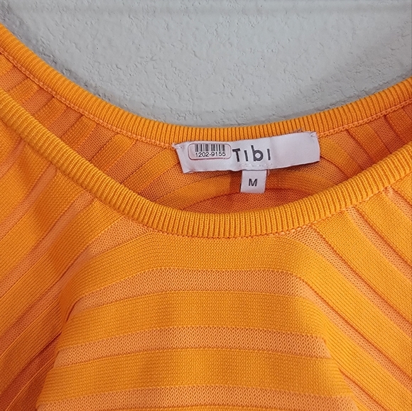 Tibi Tech Poly Ribbed Wrap Sweater - Picture 6 of 7